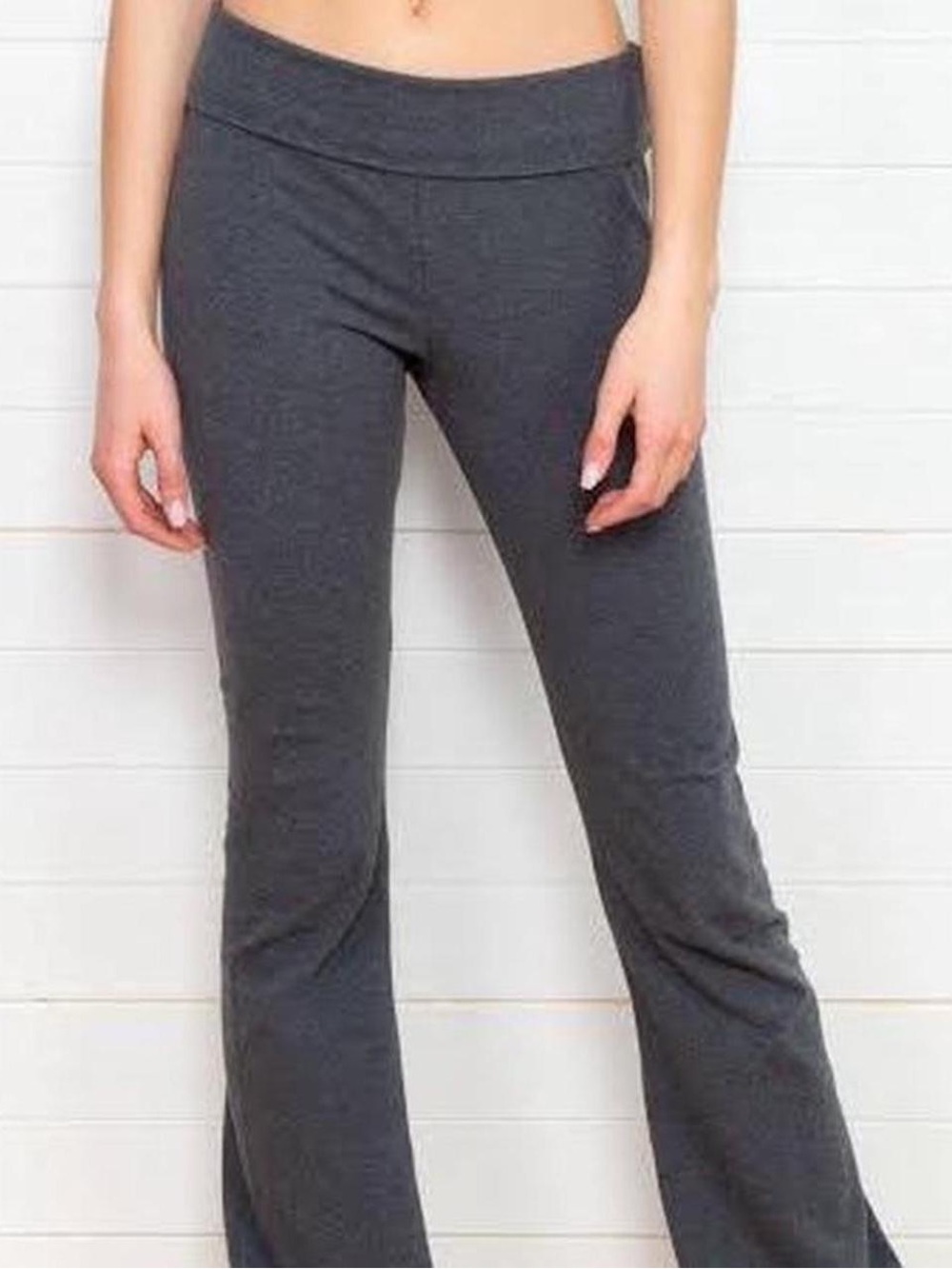 Brandy Melville Pricilla roll-over flared leggings
